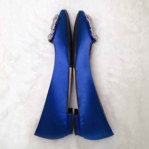 ❤️SOLD❤️Manolo Blahnik hangisi flats royal blue 35 - Picture 4 of 8